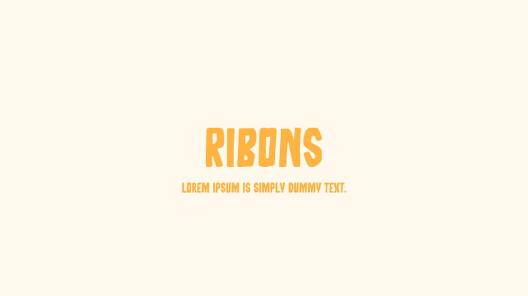 Ribons Font