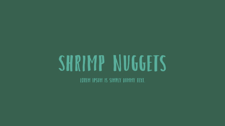 Shrimp Nuggets Font