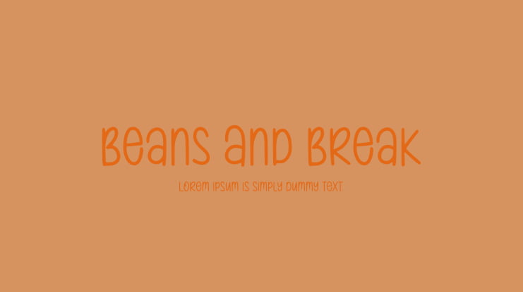 Beans And Break Font