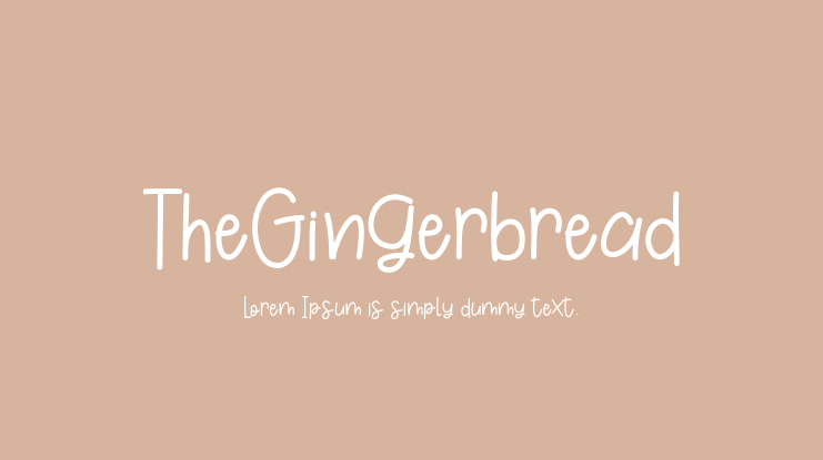 TheGingerbread Font