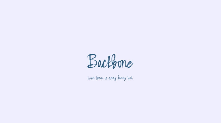 Backbone Font