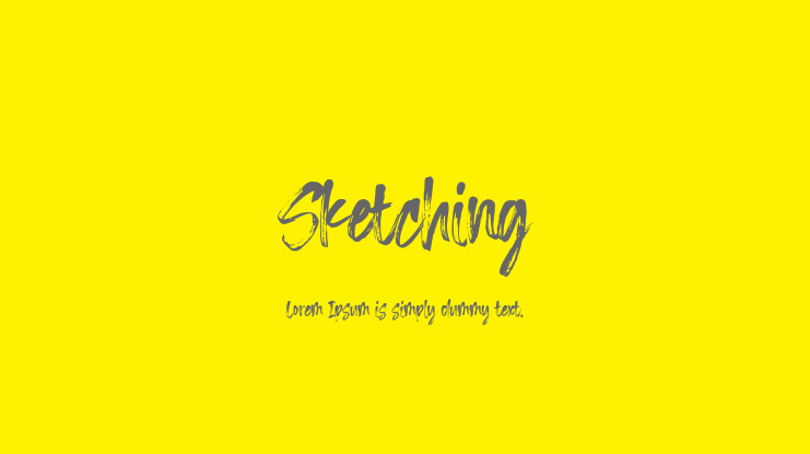 Sketching Font
