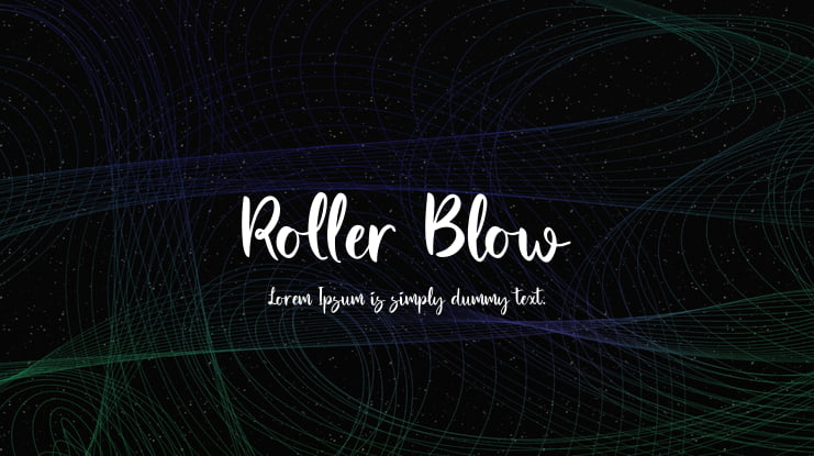 Roller Blow Font