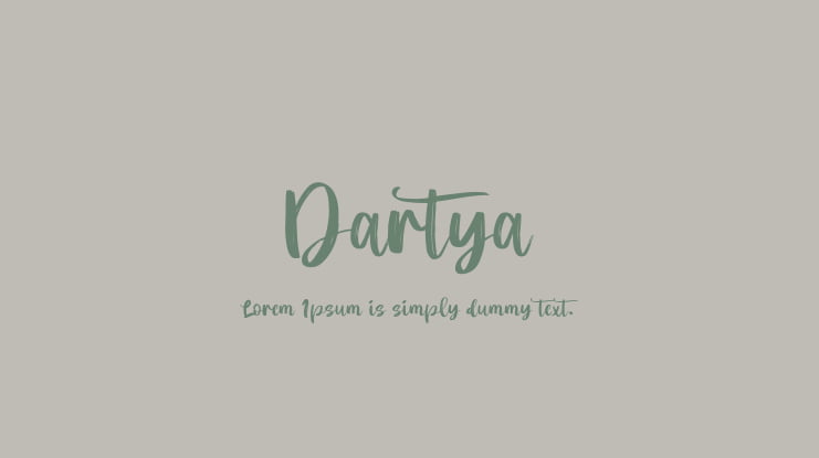 Dartya Font