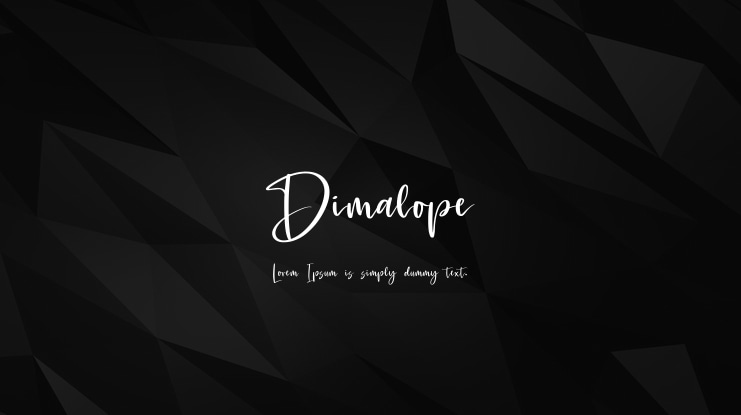 Dimalope Font