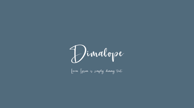 Dimalope Font