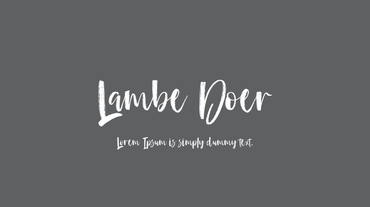 Lambe Doer Font
