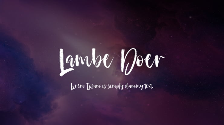 Lambe Doer Font
