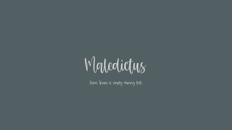 Maledictus Font