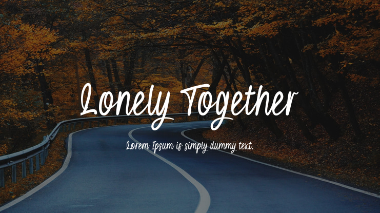 Lonely Together Font