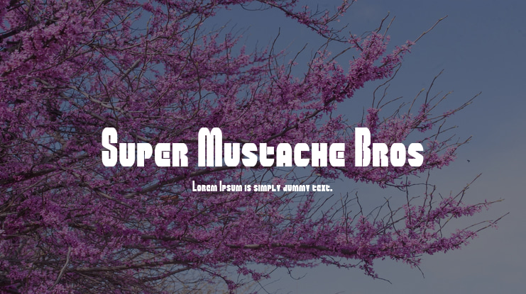 Super Mustache Bros Font