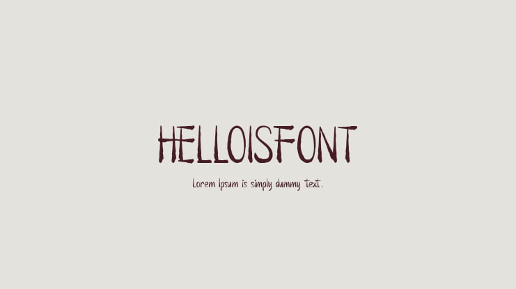 HELLOISFONT Font
