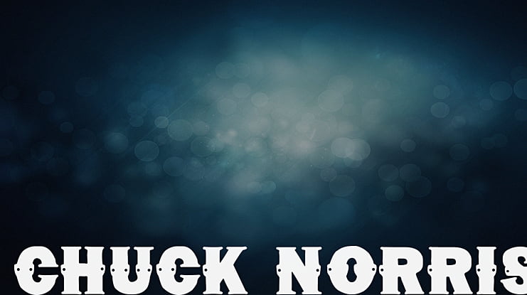 Chuck Norris Font