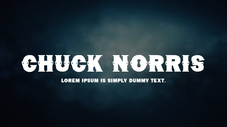 Chuck Norris Font