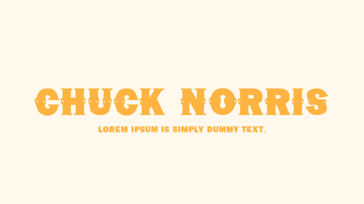 Chuck Norris Font