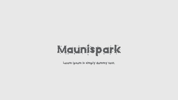 Maunispark Font