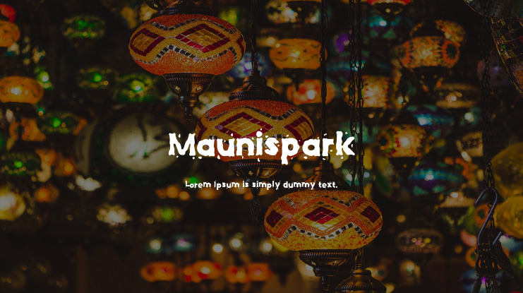 Maunispark Font