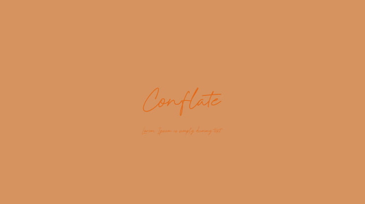 Conflate Font
