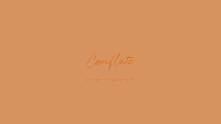 Conflate Font