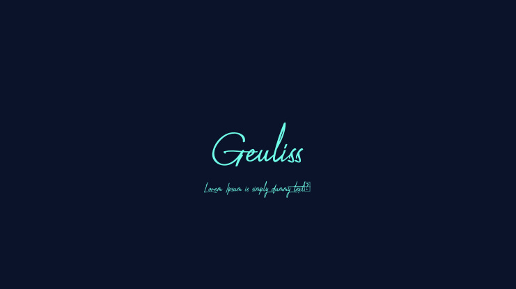 Geuliss Font