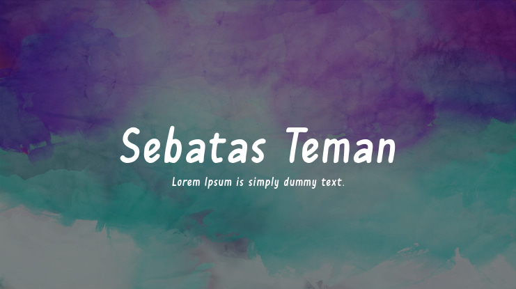 Sebatas Teman Font