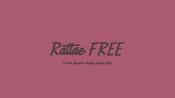 Rattae FREE Font