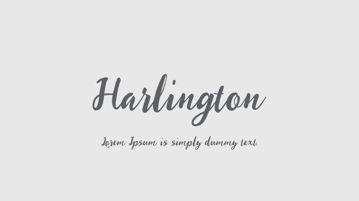 Harlington Font