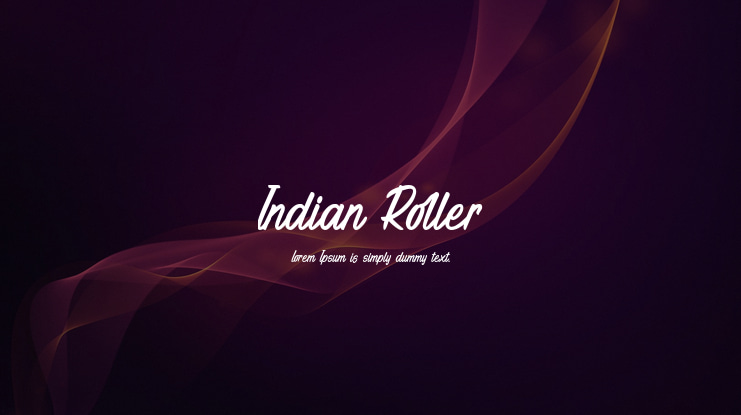 Indian Roller Font