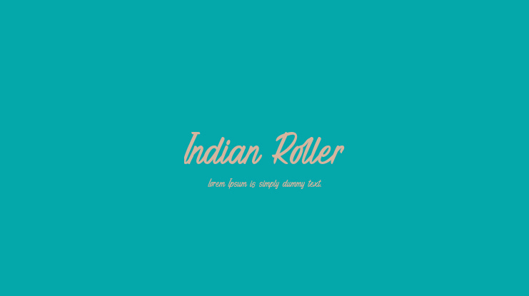 Indian Roller Font
