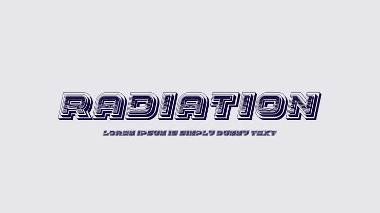 Radiation Font Family
