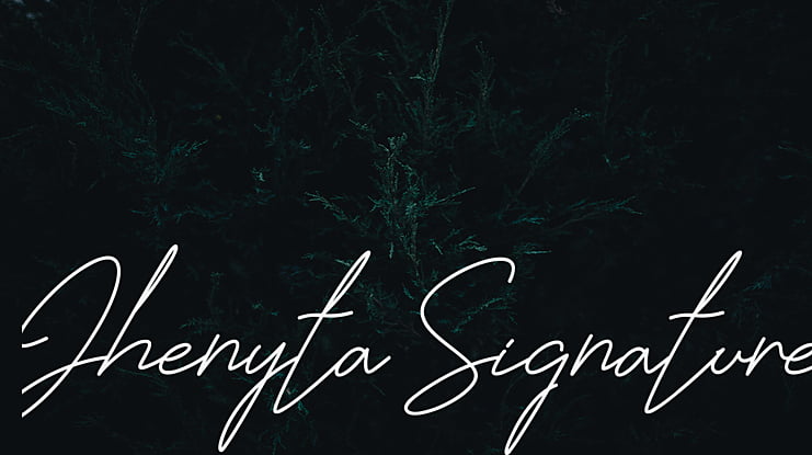Jhenyta Signature Font