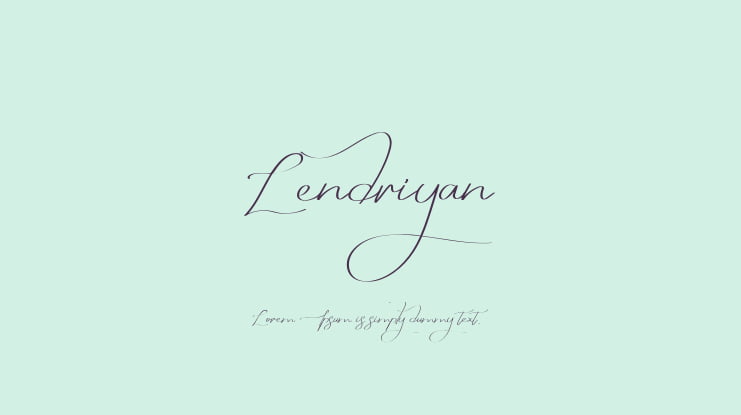 Lendriyan Font
