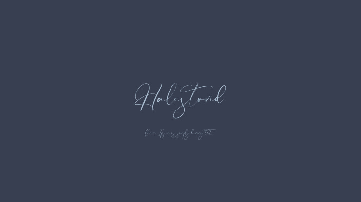 Halestond Font