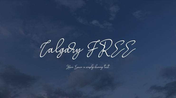 Calgary FREE Font