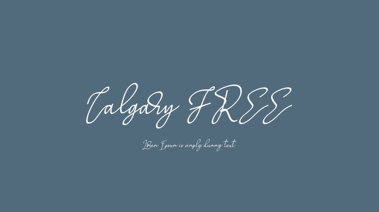 Calgary FREE Font