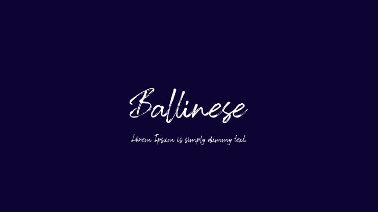 Ballinese Font
