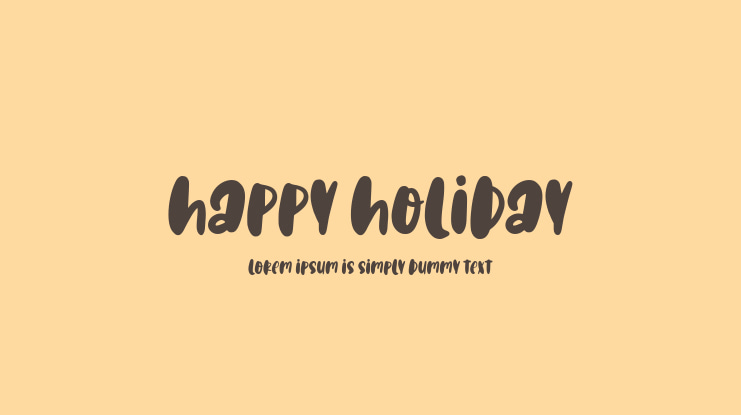 Happy Holiday Font