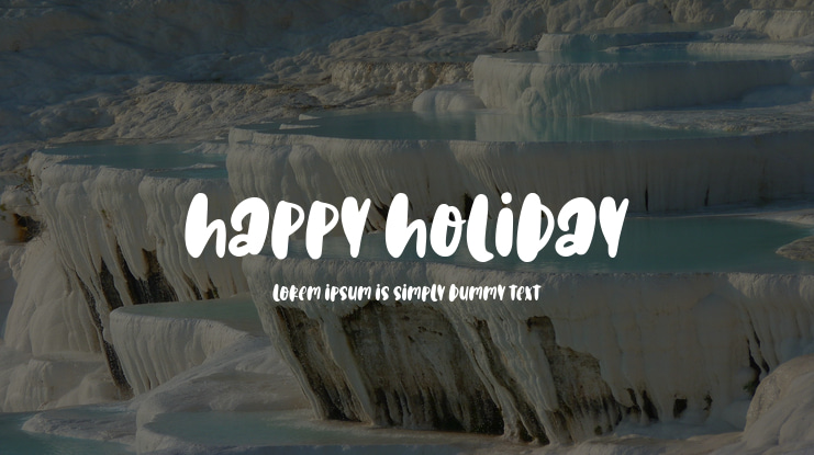 Happy Holiday Font