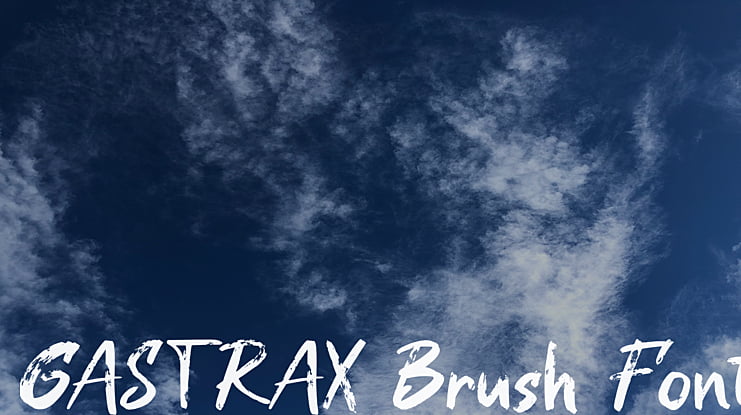 GASTRAX Brush Font