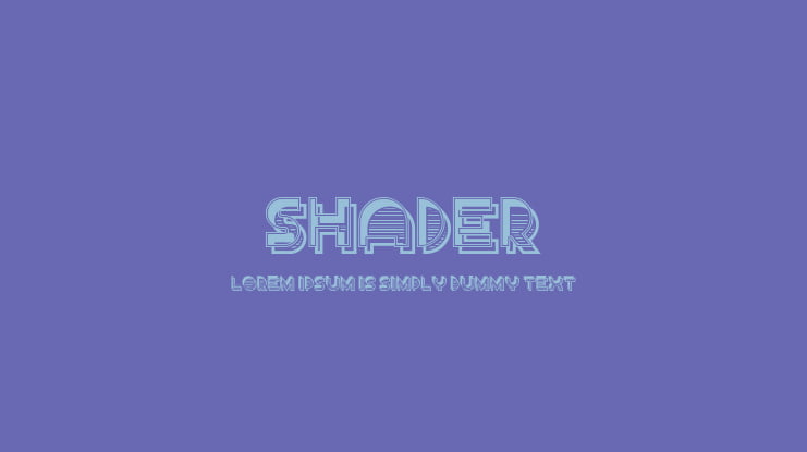 Shader Font