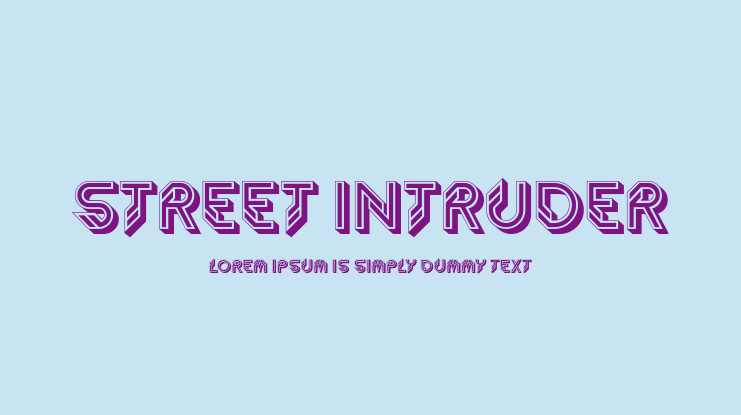 Street Intruder Font Family