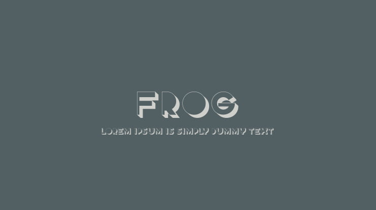 Frog Font Family