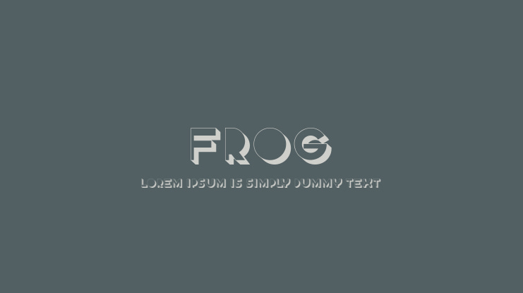 Frog Font Family