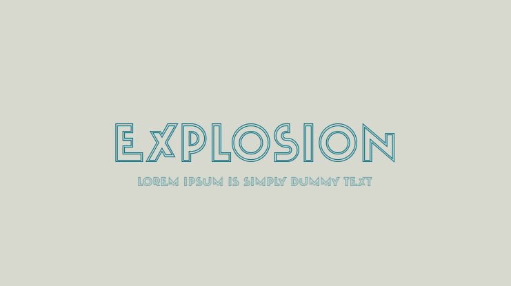 Explosion Font Family