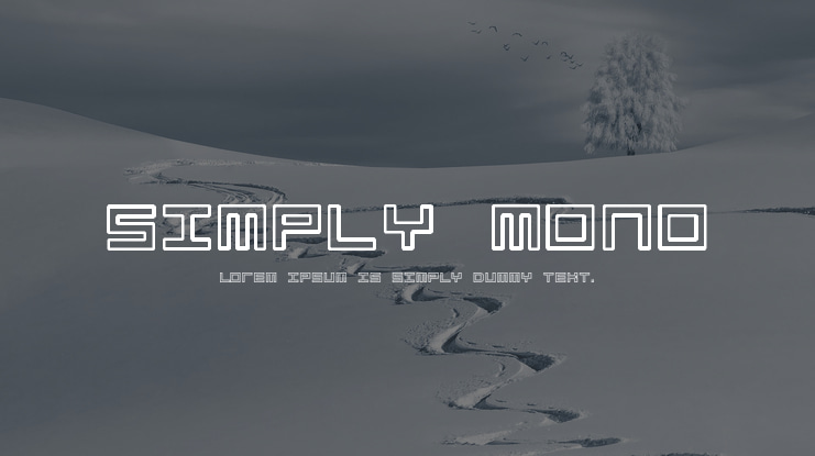 Simply Mono Font Family