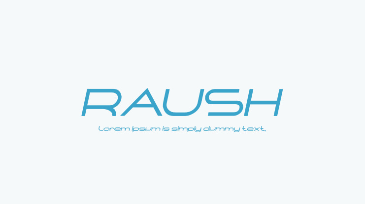 RAUSH Font