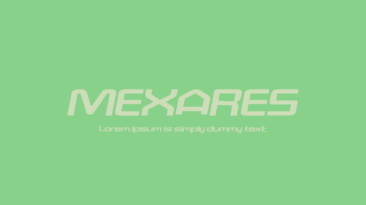 MEXARES Font