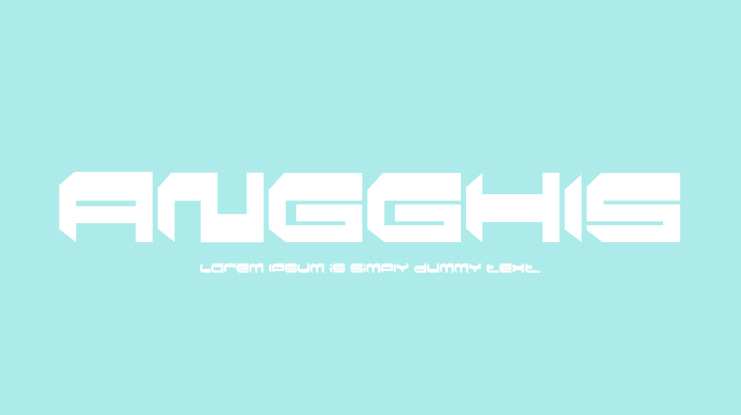 ANGGHIS Font