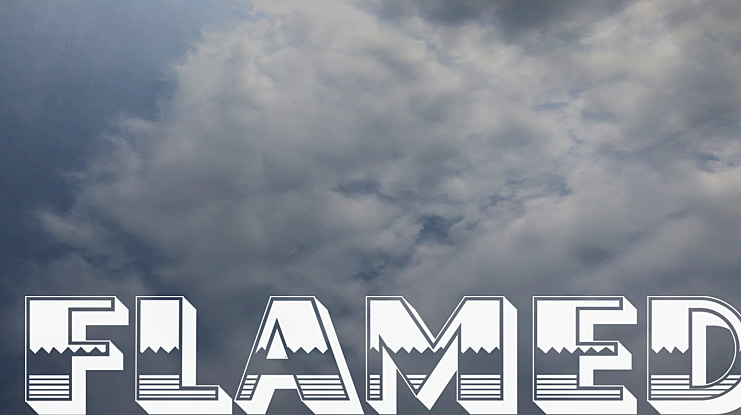 Flamed Font