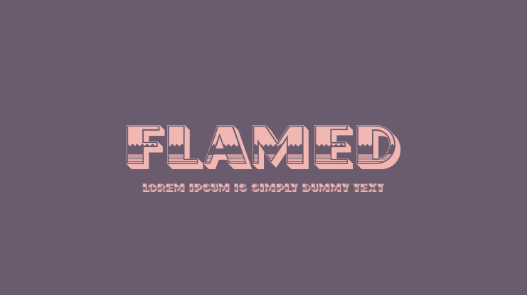 Flamed Font